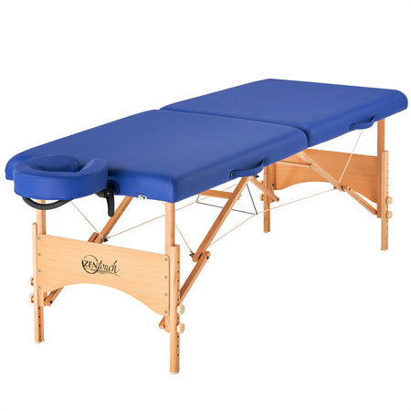 Master Massage 69cm Brady™ Mobile Massageliege mit Klappbares Holzgestell-Himmelblau