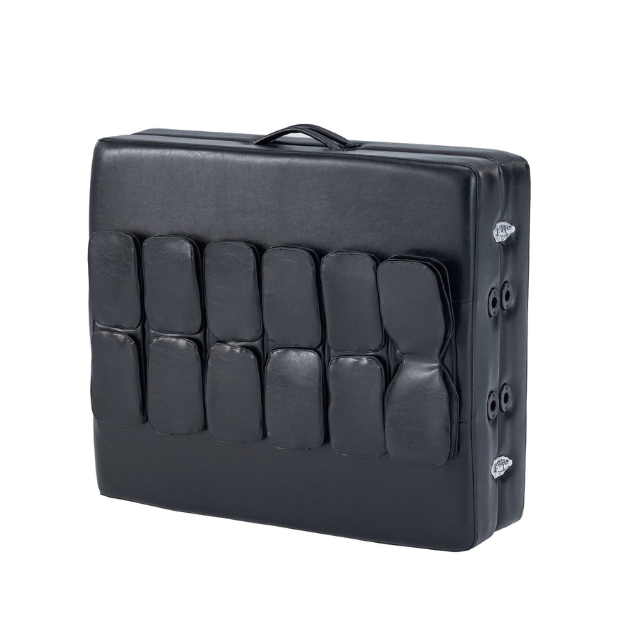 Transportschaden Master Massage 76 cm Monaco Airwave Ganzkörper-Stretching-Massage-Therapietisch, tragbar, mit Airbags, 3D-Lendenwirbel-Traktion – Entspannung und Schmerzlinderung für Nacken, Rücken, Taille, Hüfte, Chiropraktik-Tisch (schwarz)