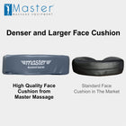 Master Massage MusicMaster Gesichtskissen Nasenhorn Kopfkissen mit Memory Schaum und Hi-Fi Lautsprecher Bluetooth AUX für Massageliege Massagebank Schwarz