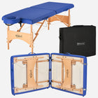 Master Massage 69cm Brady™ Mobile Massageliege mit Klappbares Holzgestell-Himmelblau