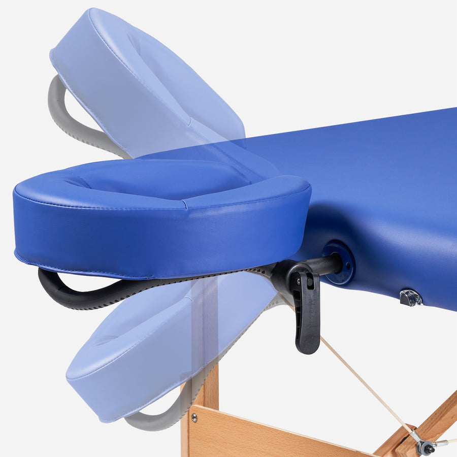 Master Massage 69cm Brady™ Mobile Massageliege mit Klappbares Holzgestell-Himmelblau
