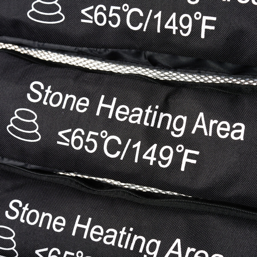 Master Massage Wärmetasche für Hot-Stone-Massagen mit einstellbarer Temperaturregelung – tragbarer Wärmer für Massagesteine und Handtücher, Braun.