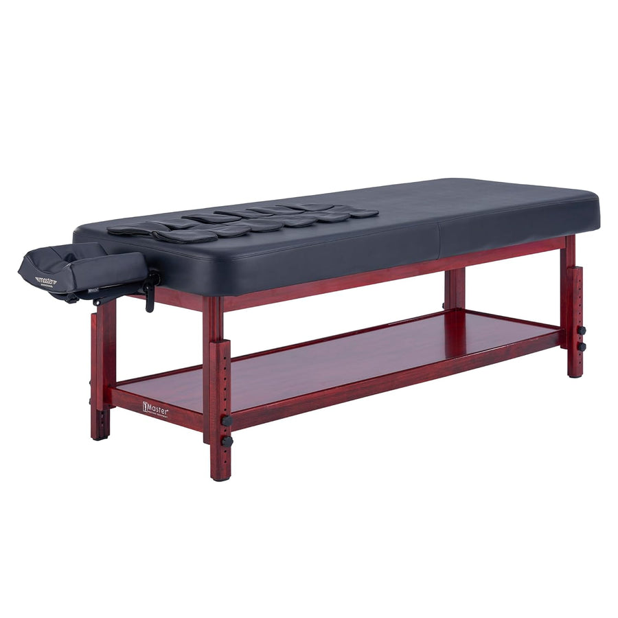 Master Massage 76cm AirMaster-II Ganzkörper-Stretching Airwave-Massagetherapieliege mit Airbags. 3D-Lendenwirbel-Traktion – für Nacken, Rücken, Taille, Hüfte und Schmerzlinderung Chiropraktiktisch