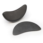 Master Massage Halbmondförmiger Basalt Stein für Hot Stone Massagen 2er Pack