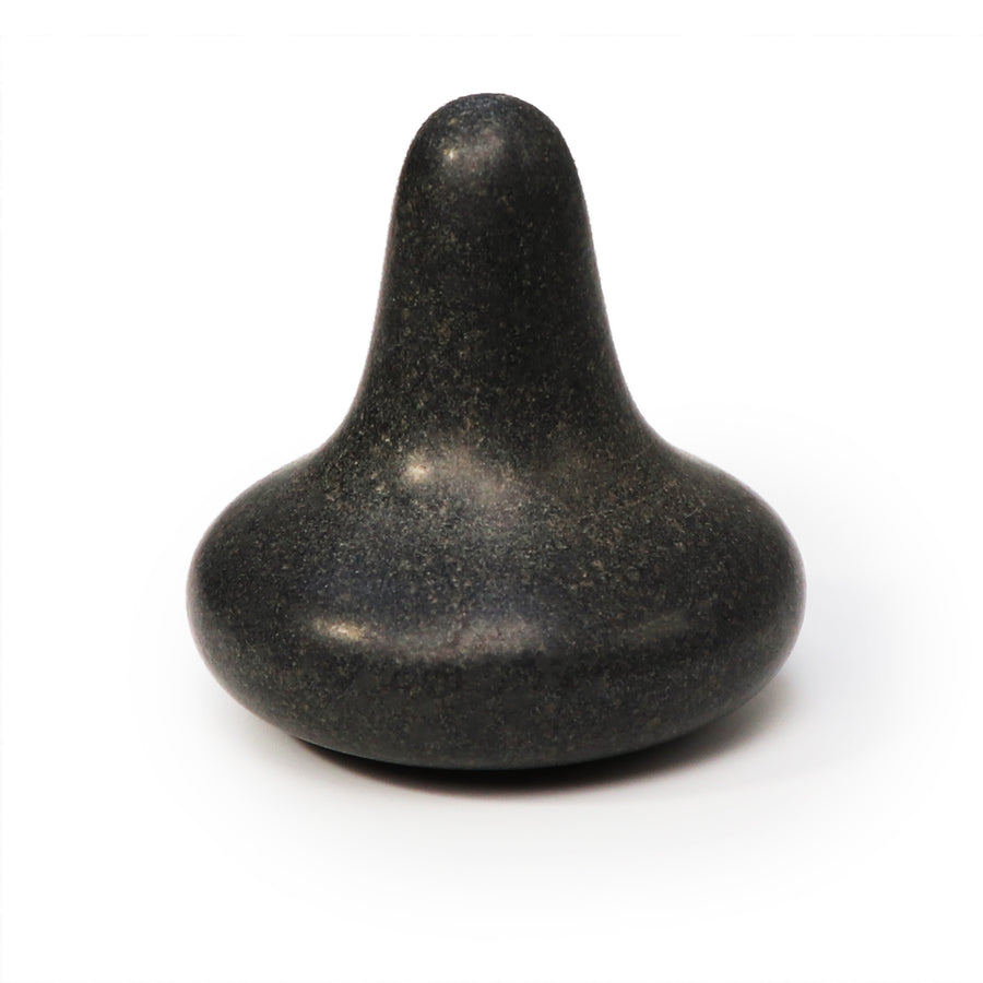 Master Massage Pilzförmiger Basalt Stein für Hot Stone Massage Triggerpunkte Tool 1 St