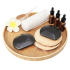Master Massage Basalt Steine 3/4 Rund für Hot Stone Gua Sha Steine 2er Pack