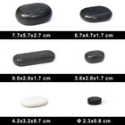 Master Massage 40 St Hot Stone Set Massagesteine Basaltstein mit Eleganter Bambuskiste