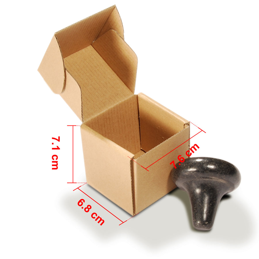Master Massage Pilzförmiger Basalt Stein für Hot Stone Massage Triggerpunkte Tool 1 St