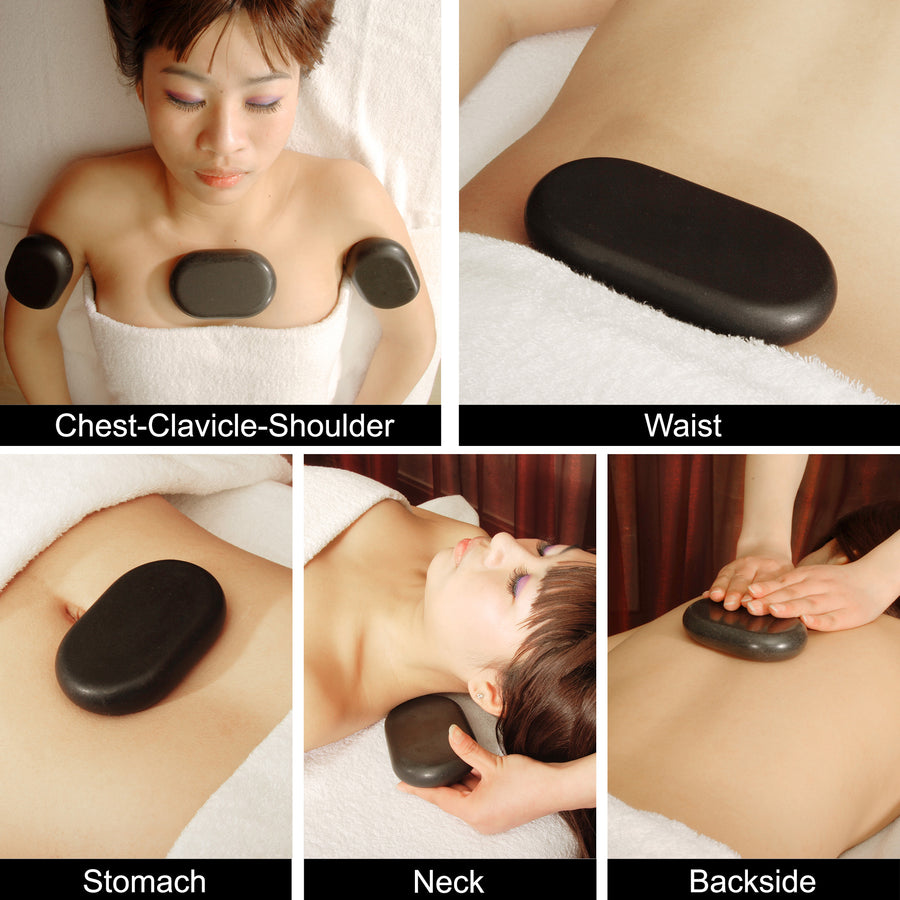 Master Massage Groß Ovular Basalt Hot Stone Massagesteine (XXX)