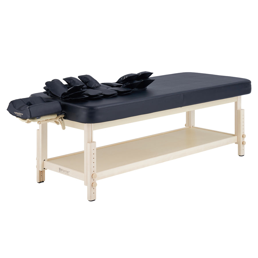 Master Massage 76cm AirMaster-I Ganzkörper-Stretching Airwave-Massagetherapieliege mit Airbags. 3D-Lendenwirbel-Traktion – Entspannung von Nacken, Rücken, Taille, Hüfte und Schmerzlinderung für den professionellen und Chiropraktiktisch