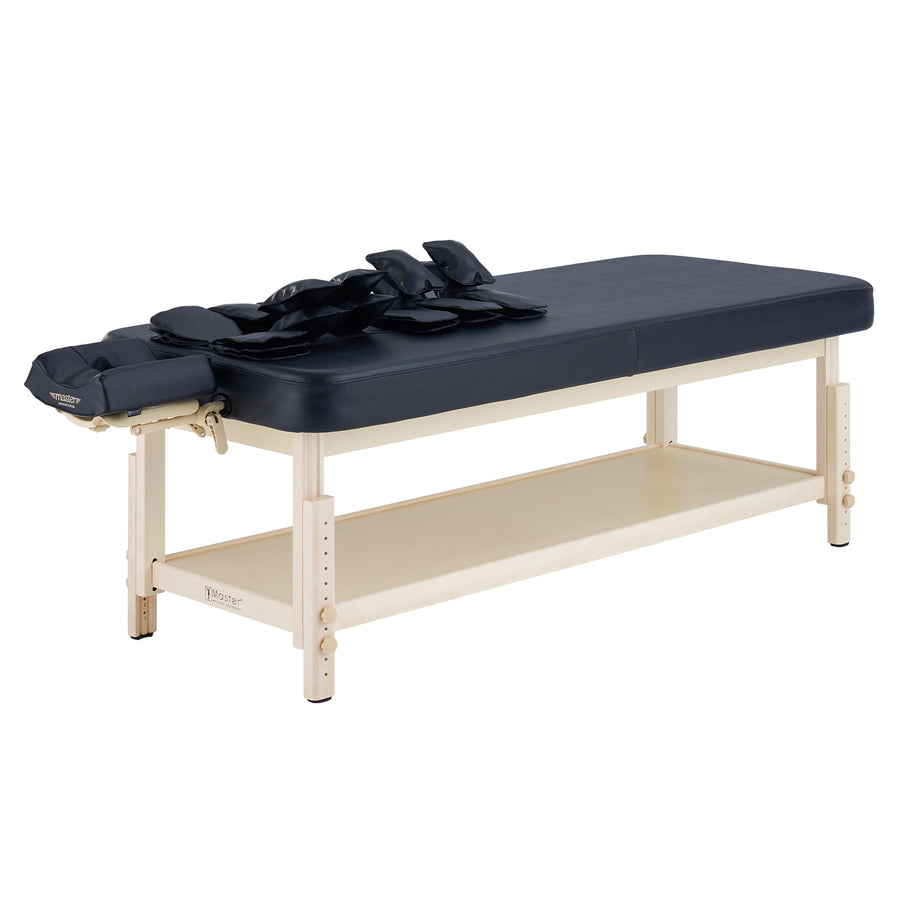 Master Massage 76cm AirMaster-I Ganzkörper-Stretching Airwave-Massagetherapieliege mit Airbags. 3D-Lendenwirbel-Traktion – Entspannung von Nacken, Rücken, Taille, Hüfte und Schmerzlinderung für den professionellen und Chiropraktiktisch