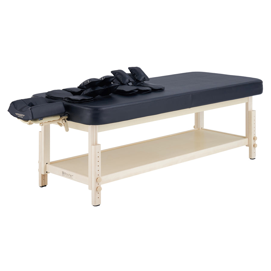Master Massage 76cm AirMaster-I Ganzkörper-Stretching Airwave-Massagetherapieliege mit Airbags. 3D-Lendenwirbel-Traktion – Entspannung von Nacken, Rücken, Taille, Hüfte und Schmerzlinderung für den professionellen und Chiropraktiktisch