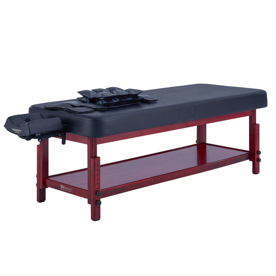 Master Massage 76cm AirMaster-II Ganzkörper-Stretching Airwave-Massagetherapieliege mit Airbags. 3D-Lendenwirbel-Traktion – für Nacken, Rücken, Taille, Hüfte und Schmerzlinderung Chiropraktiktisch