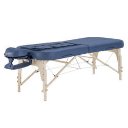 Master Massage 76cm Concord Airwave Full Body Stretching Portable Massage Therapietable with Reiki Panel and Airbags. 3D Lumbar Traction - Neck, Back, Waist, Hip Relaxation & Pain Relief for Professional& Home Use Chiropractic Table (Royal Blue)