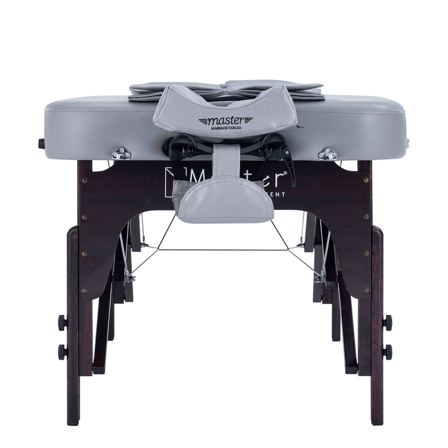 Master Massage 76cm Bristol Airwave Full Body Stretching Portable Massage Therapietable with Reiki Panel and Airbags . 3D Lumbar Traction - Neck, Back, Waist, Hip Relaxation & Pain Relief for Professional& Home Use Chiropractic Table (Dove Grey)