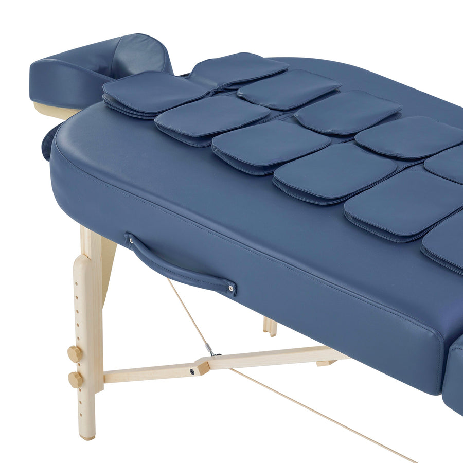 Master Massage 76cm Concord Airwave Full Body Stretching Portable Massage Therapietable with Reiki Panel and Airbags. 3D Lumbar Traction - Neck, Back, Waist, Hip Relaxation & Pain Relief for Professional& Home Use Chiropractic Table (Royal Blue)