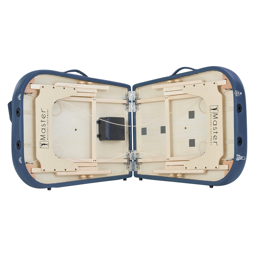 Master Massage 76cm Concord Airwave Full Body Stretching Portable Massage Therapietable with Reiki Panel and Airbags. 3D Lumbar Traction - Neck, Back, Waist, Hip Relaxation & Pain Relief for Professional& Home Use Chiropractic Table (Royal Blue)