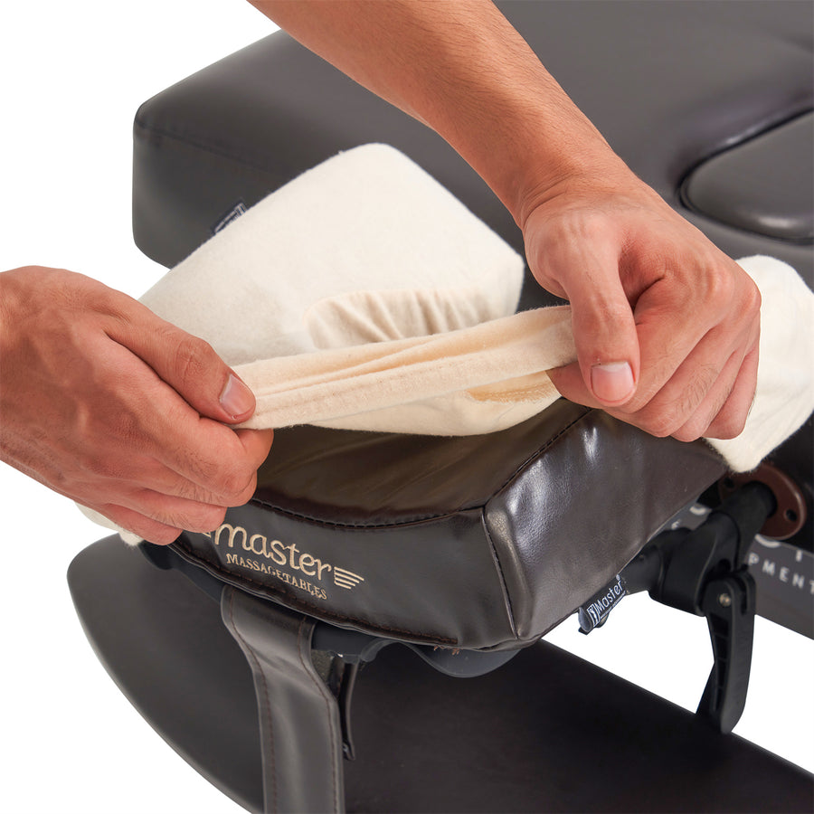Master Massage 6 x Bezüge Überzug für Kopfpolster 100% Baumwolle Waschbar 6er Pack Naturfarbe