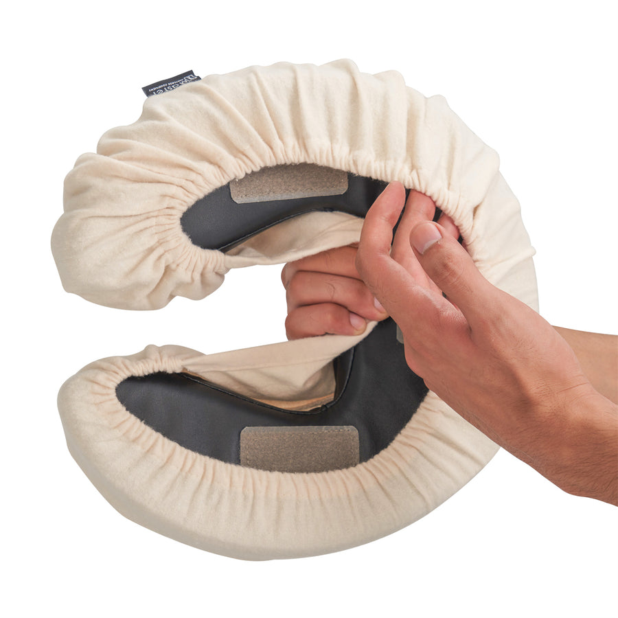 Master Massage 6 x Bezüge Überzug für Kopfpolster 100% Baumwolle Waschbar 6er Pack Naturfarbe
