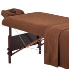 Master Massage Flanell 3er Set Überzug Spanntuch, Laken, Kopfkissenüberzug für Massageliege Salon Baumwolle - Himmelblau