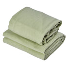Master Massage Flanell 3er Set Überzug Spanntuch, Laken, Kopfkissenüberzug für Massageliege Salon Baumwolle - Mint