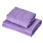 Master Massage Flanell 3er Set Überzug Spanntuch, Laken, Kopfkissenüberzug für Massageliege Salon Baumwolle - Lila