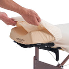 Master Massage Flanell 3er Set Überzug Spanntuch, Laken, Kopfkissenüberzug für Massageliege Salon Baumwolle - Lila