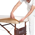 Master Massage Flanell 3er Set Überzug Spanntuch, Laken, Kopfkissenüberzug für Massageliege Salon Baumwolle - Lila