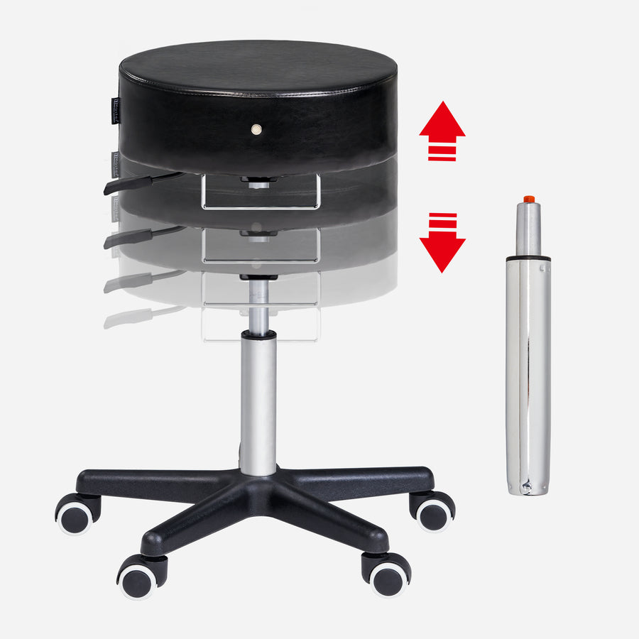 Master Massage Costco™ Glider Rollhocker Drehhocker Kosmetikhocker Schwarz