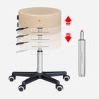 Master Massage Costco™ Glider Rollhocker Drehhocker Kosmetikhocker Beige