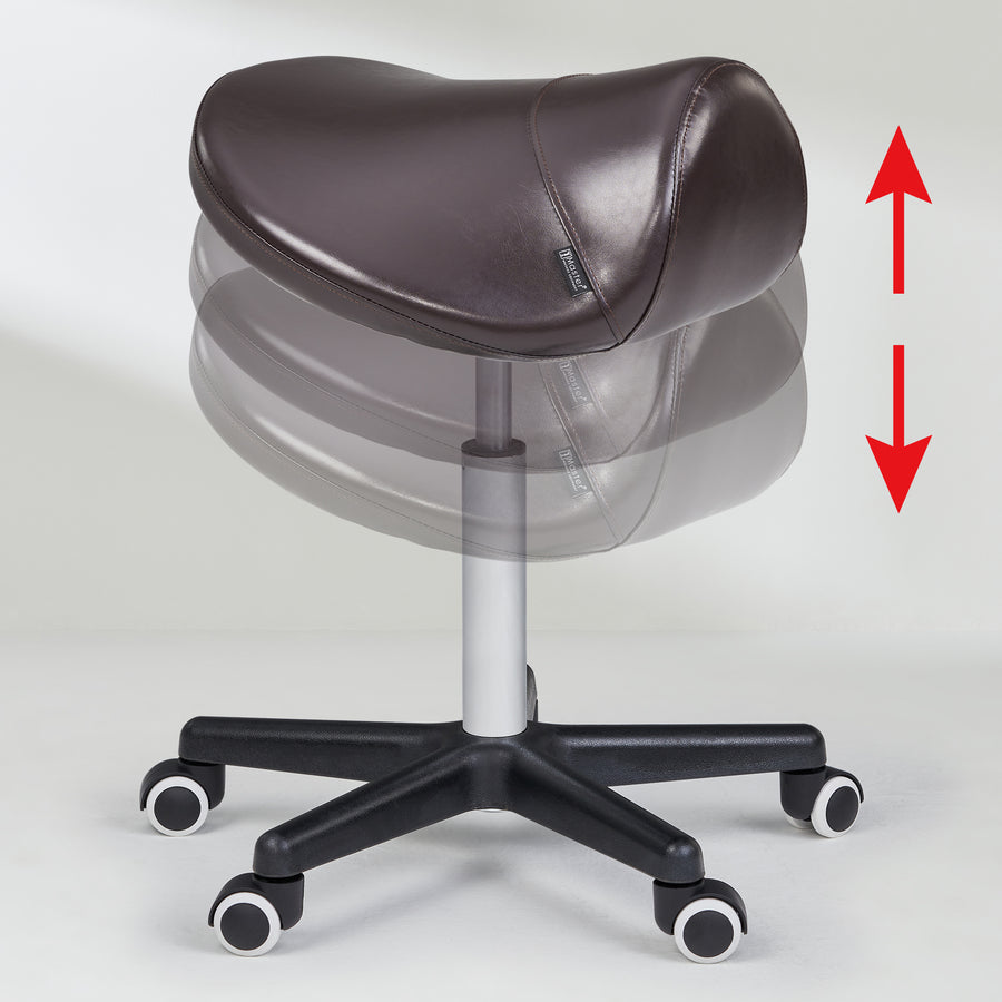 Master Massage Sattelhocker Rollhocker Kosmetikhocker Braun