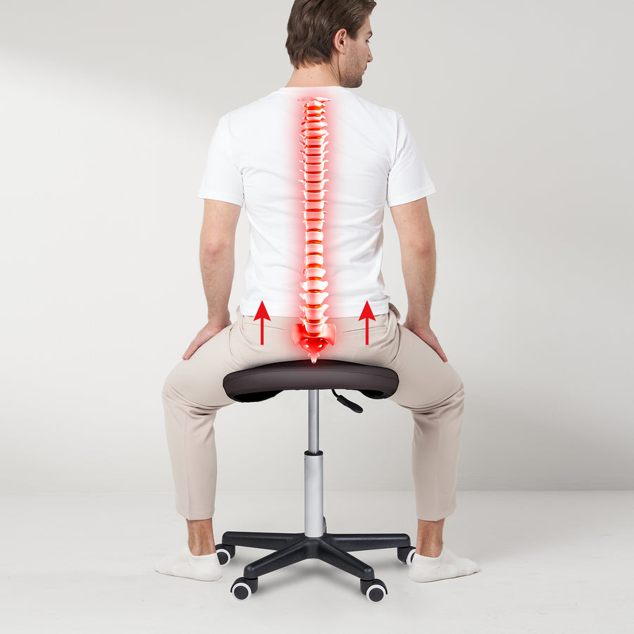 Master Massage Sattelhocker Rollhocker Kosmetikhocker Braun
