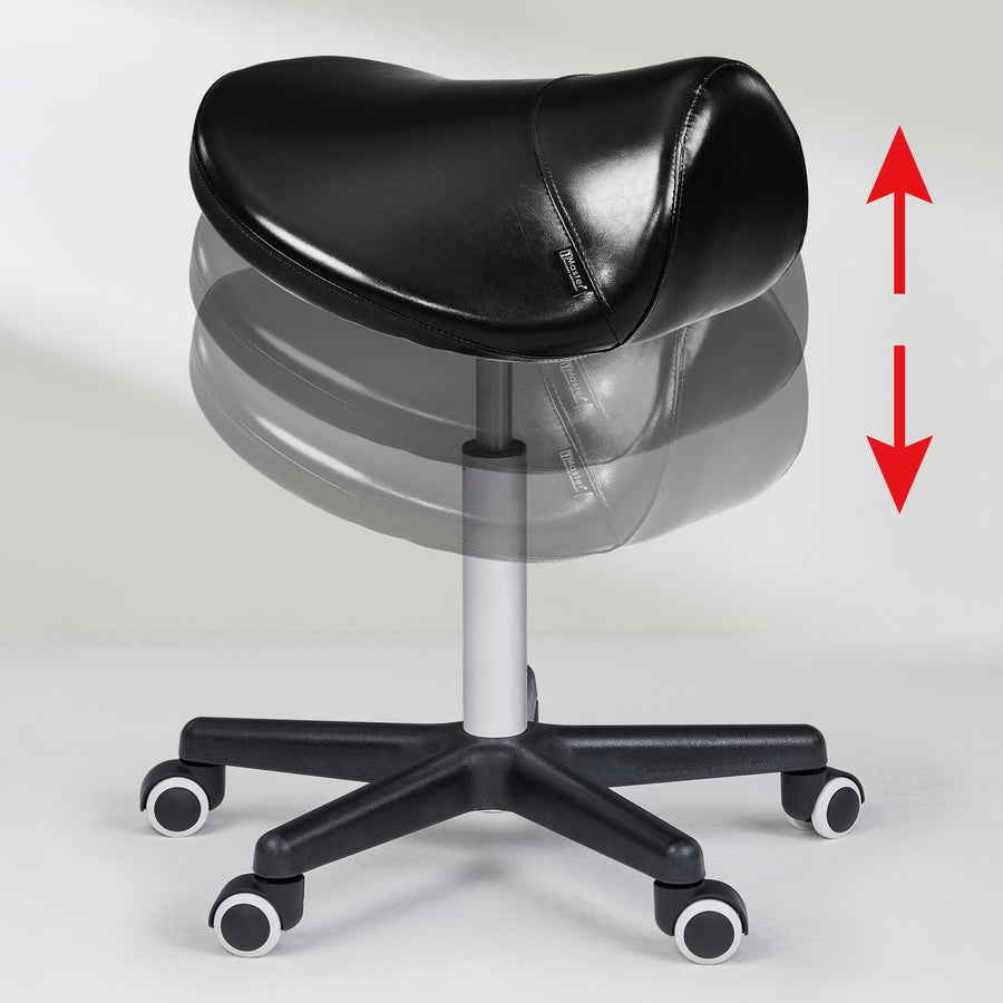 Master Massage Sattelhocker Rollhocker Kosmetikhocker Schwarz