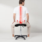 Master Massage Sattelhocker Rollhocker Kosmetikhocker Schwarz