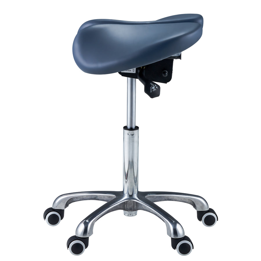 Master Massage Berkeley™ Ergonomisch Sattelhocker Rollhocker im Split-Seat-Stil Höhenverstellbar mit Zwei Kippoptionen Königsblau