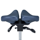 Master Massage Berkeley™ Ergonomisch Sattelhocker Rollhocker im Split-Seat-Stil Höhenverstellbar mit Zwei Kippoptionen Königsblau