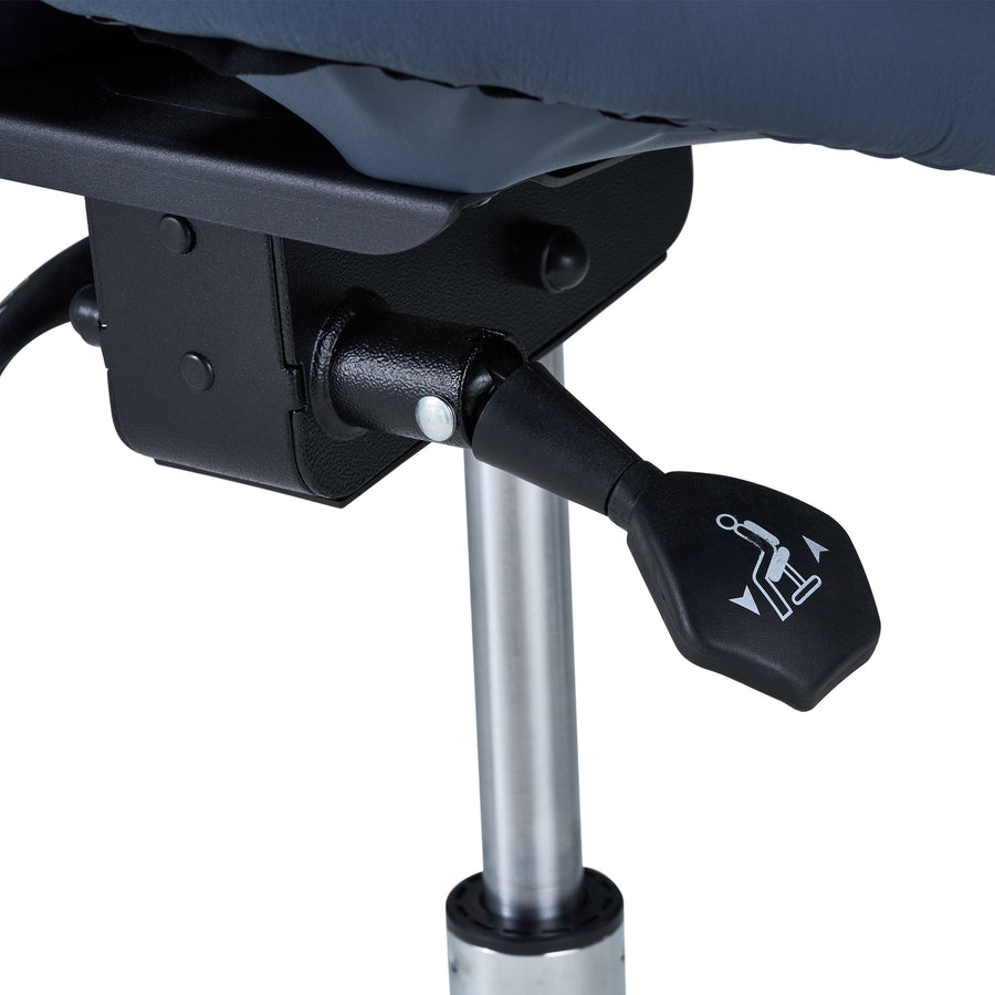 Master Massage Berkeley™ Ergonomisch Sattelhocker Rollhocker im Split-Seat-Stil Höhenverstellbar mit Zwei Kippoptionen Königsblau