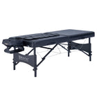 Master Massage 76cm Monaco Airwave Full Body Stretching Portable Massage Therapietable with Airbags, 3D Lumbar Traction - Neck, Back, Waist, Hip Relaxation & Pain Relief for Professional & Home Use Chiropractic Table (Black)