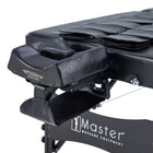 Master Massage 76cm Monaco Airwave Full Body Stretching Portable Massage Therapietable with Airbags, 3D Lumbar Traction - Neck, Back, Waist, Hip Relaxation & Pain Relief for Professional & Home Use Chiropractic Table (Black)