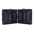 Master Massage 76cm Monaco Airwave Full Body Stretching Portable Massage Therapietable with Airbags, 3D Lumbar Traction - Neck, Back, Waist, Hip Relaxation & Pain Relief for Professional & Home Use Chiropractic Table (Black)