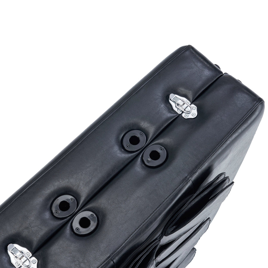 Master Massage 76cm Monaco Airwave Full Body Stretching Portable Massage Therapietable with Airbags, 3D Lumbar Traction - Neck, Back, Waist, Hip Relaxation & Pain Relief for Professional & Home Use Chiropractic Table (Black)