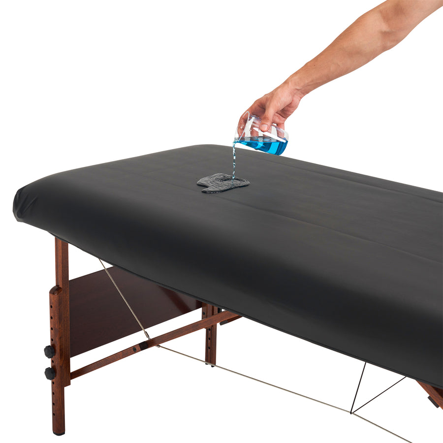 Master Massage Abwischbar Ölresistenter Schutzüberzug aus PU Leder für Massageliege Beige