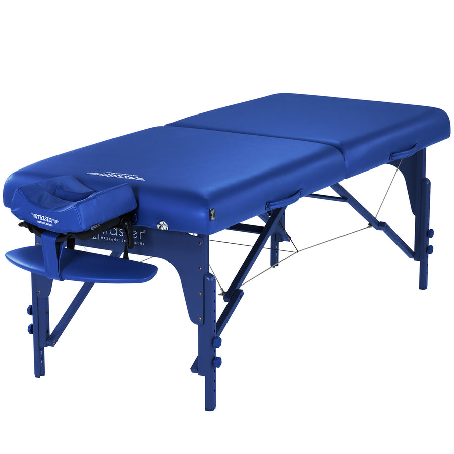 Master Massage 79cm Montclair™ Mobile Massageliege mit Memory Foam & Klappbares Holzgestell-Kristallrosa