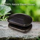 Master Massage Basalt Steine 3/4 Rund für Hot Stone Gua Sha Steine 2er Pack