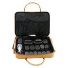 Master Massage Wärmetasche für Hot-Stone-Massagen mit einstellbarer Temperaturregelung – tragbarer Wärmer für Massagesteine und Handtücher, Braun.