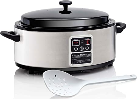 Master Massage Hot Stone Wärmegerät Erwärmer groß (17 Liter) für Wärmebehandlung - einfache Bedienung digitale Kontrolleinheit und Temperaturanzeige