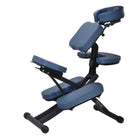 Master Massage Rio™ Klappbarer Mobiler Massagestuhl Therapiestuhl aus Metall Paket mit Koffer-Königsblau