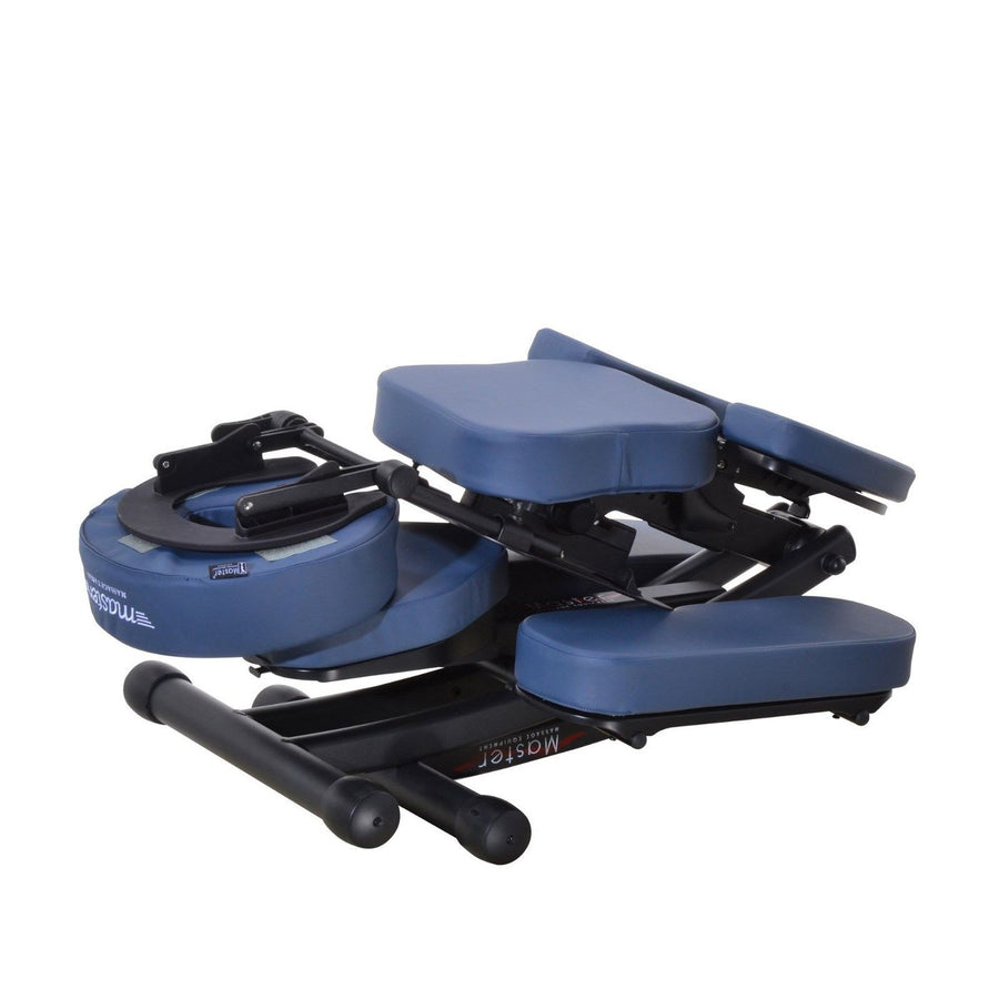 Master Massage Rio™ Klappbarer Mobiler Massagestuhl Therapiestuhl aus Metall Paket mit Koffer-Königsblau