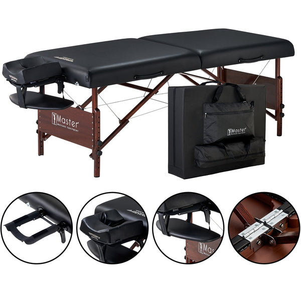 Master Massage Santana Massageliege - Klappbar, 79 Cm Breit, Mit Holzkonstruktion