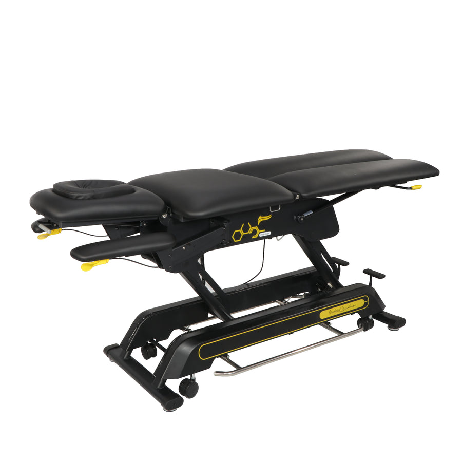 Master Massage Premier Scissors Elektrische Osteopathische Behandlungsliege Höhenverstellbar mit Rundum-Fusßsteuerung 4 Teilig